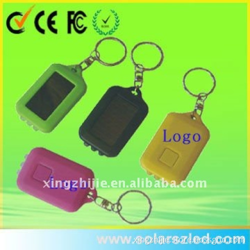 led key ring with solar panel, manufacturer from China